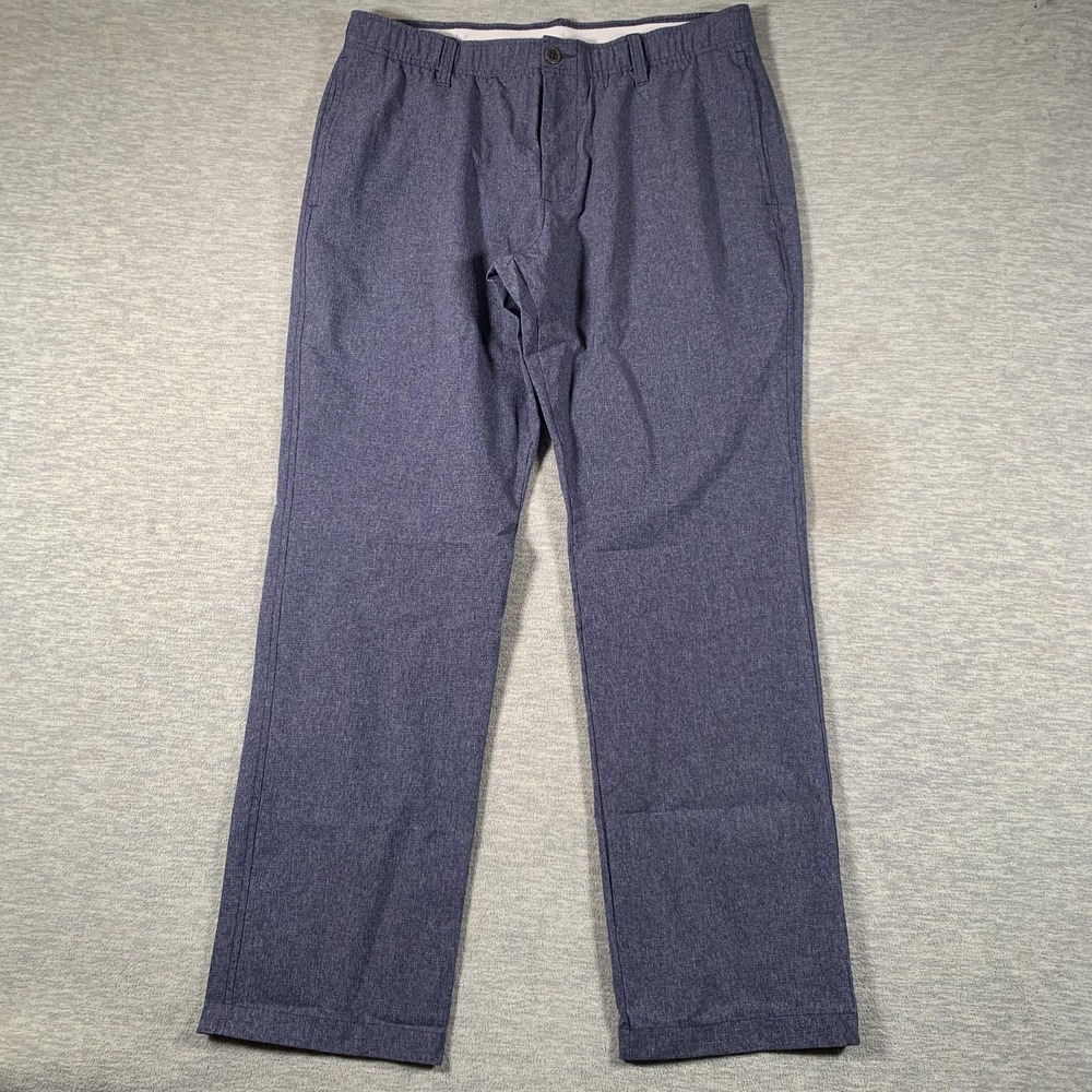 Under Armour Pants Mens 34x30 Blue Golf Lightweight Elastic Waist Performance